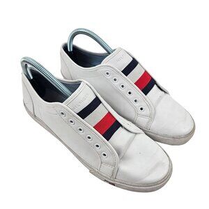 Tommy Hilfiger Athletic Shoes Twanni Slip On Sneaker Womens Size 9 White Leather